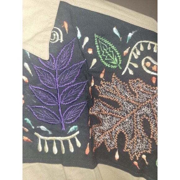 Lone Feather Embroidered Brushpopper Western Rodeo Button Up Shirt Size Small - Picture 2 of 4